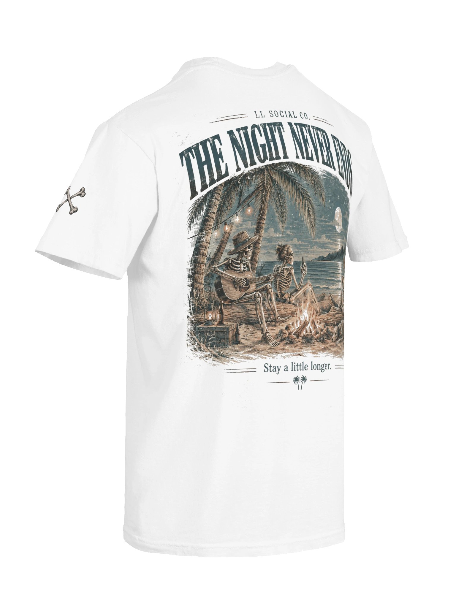 The Night Never Ends Comfort Colors Tee — Coastal Skellie Edit product image (8)