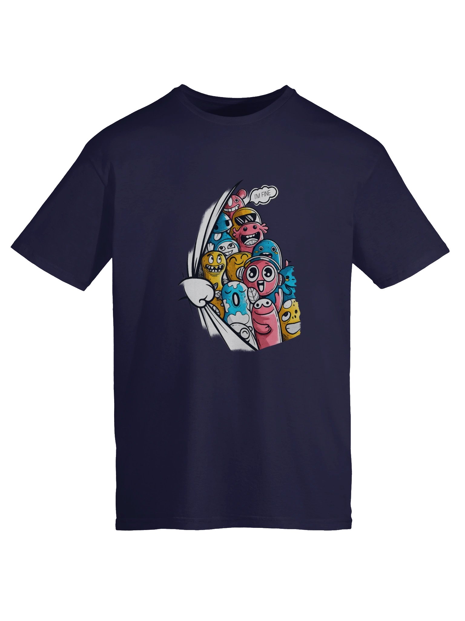 Too Many Smiles, One Crazy Vibe – Funny Cartoon T-Shirt product image (8)