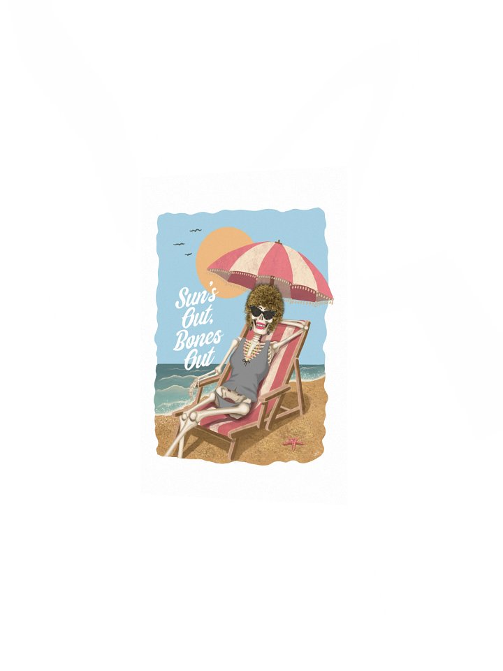 Sun's Out Bones Out Postcard (Print) product image (2)