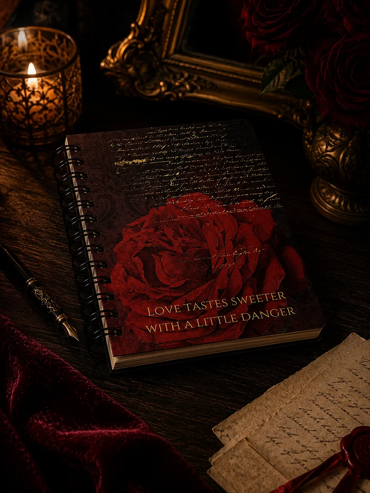 Crimson Reverie Spiral Journal product image (1)