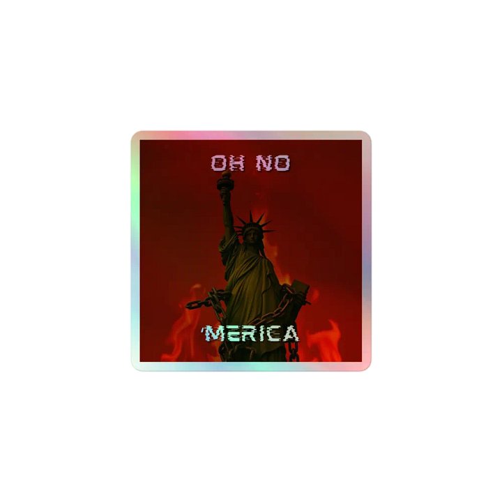 "MERICA BURNING STICKER product image (1)