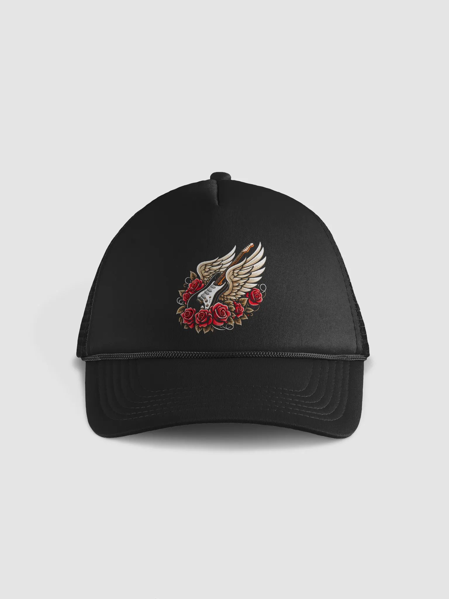 Winged Guitar Roses Trucker Hat product image (1)