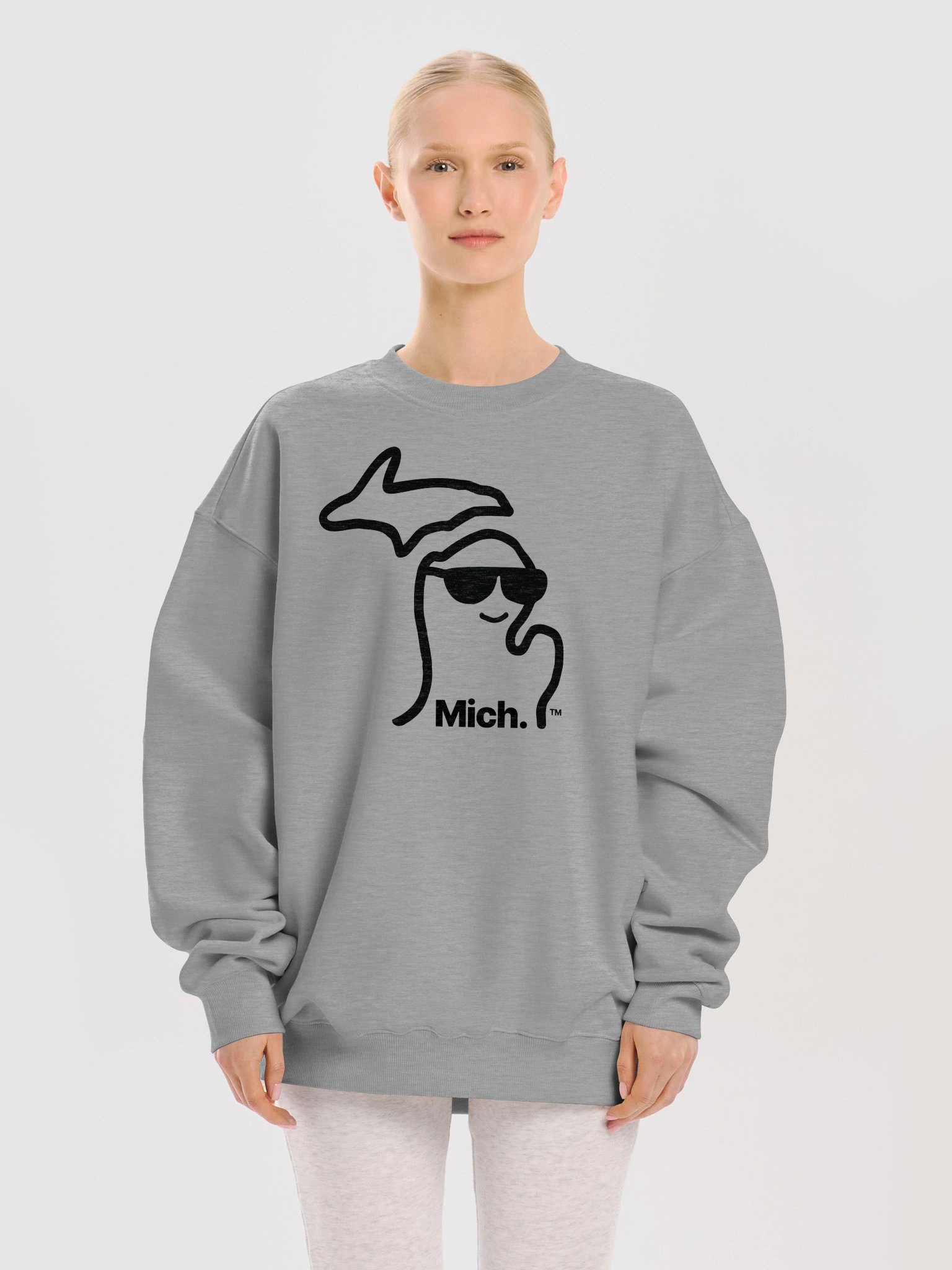 Mich. Name Michigan French Terry Cotton Sweatshirt product image (1)