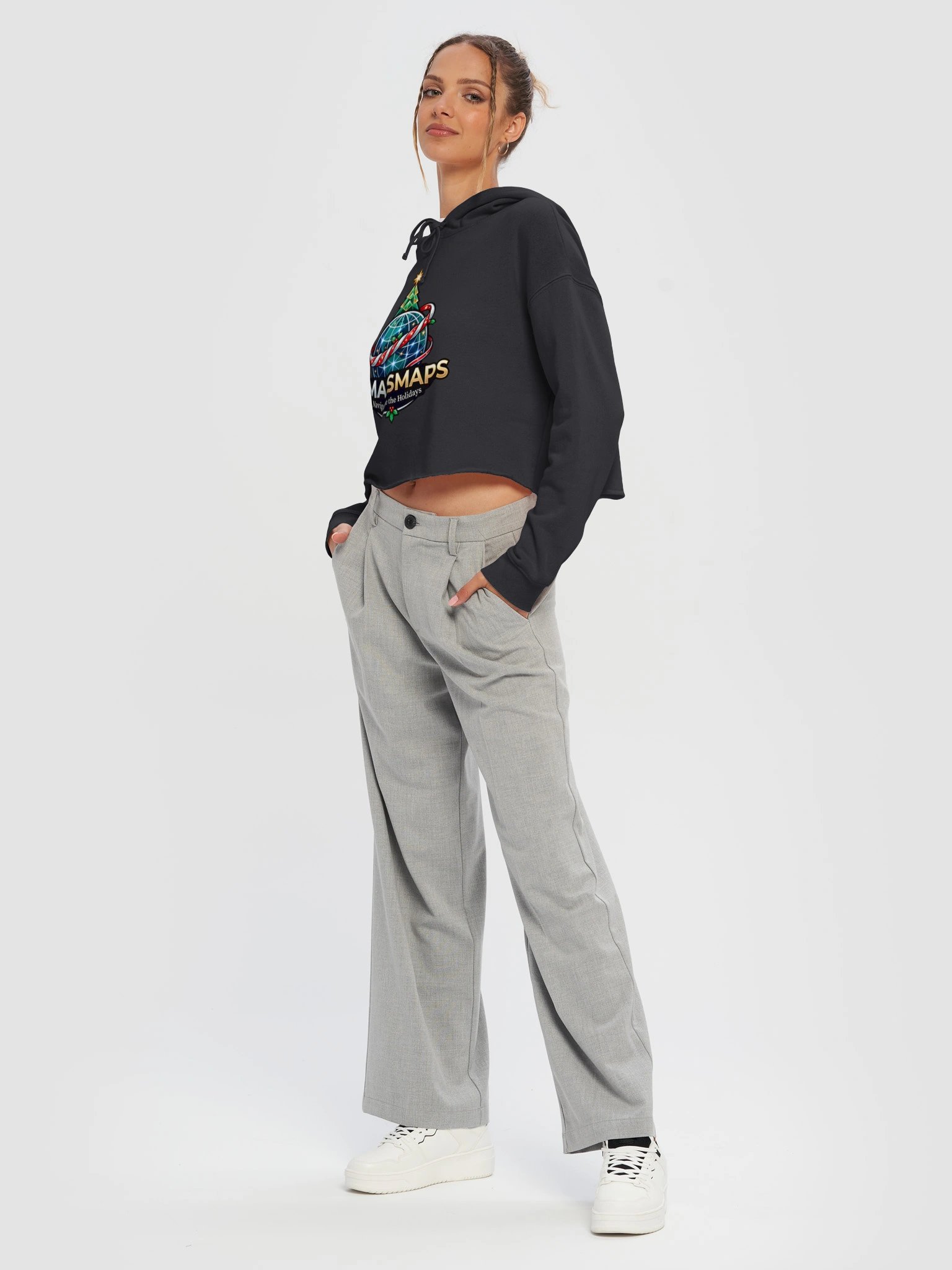 XmasMaps Women's Cropped Hoodie product image (40)
