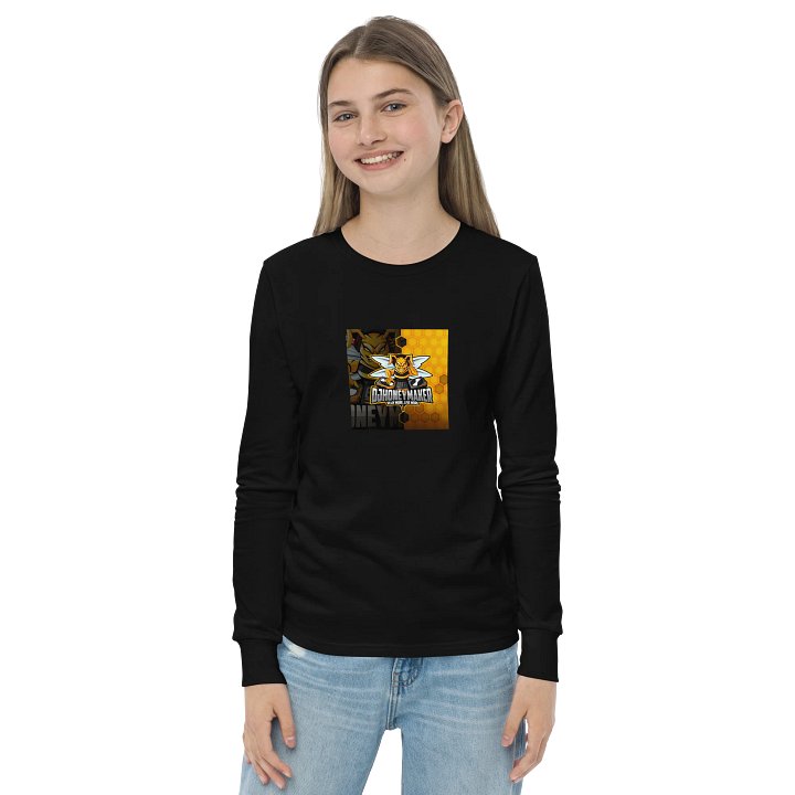 Logo With Texture Youth Long Sleeve T-Shirt product image (8)