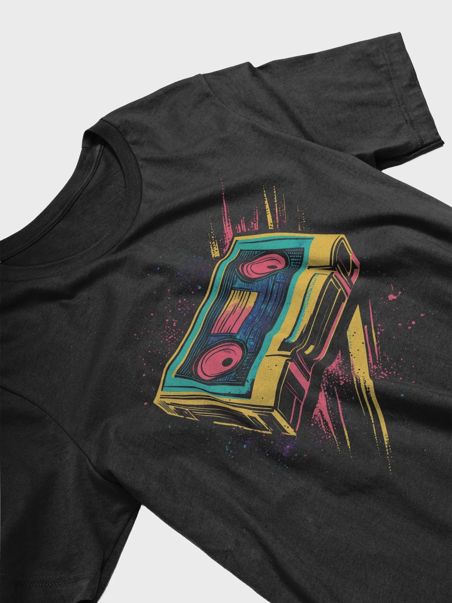 Neon Cassette Flashback (T-shirt) product image (3)