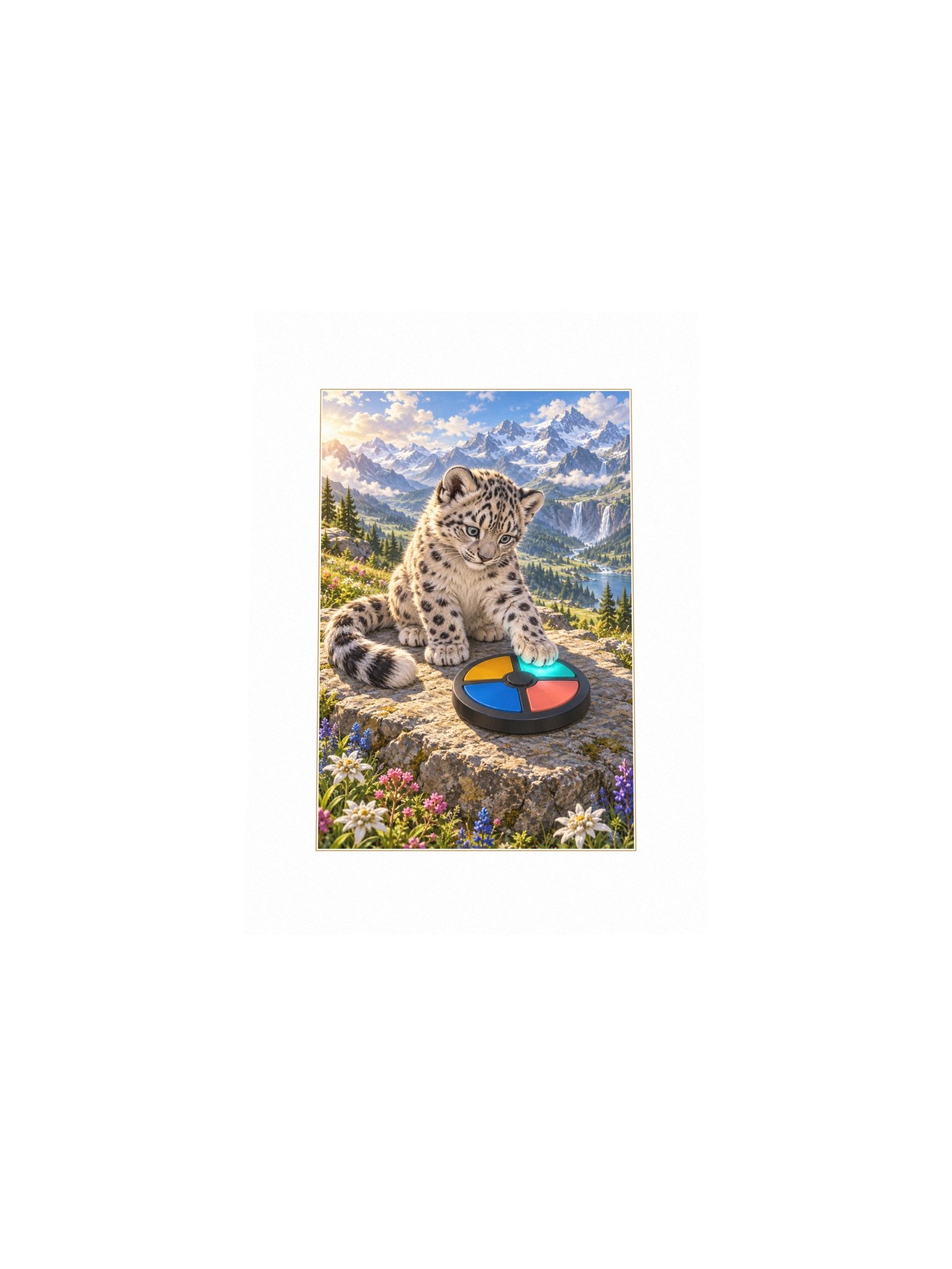 Pattern Paws Small Art Print product image (4)
