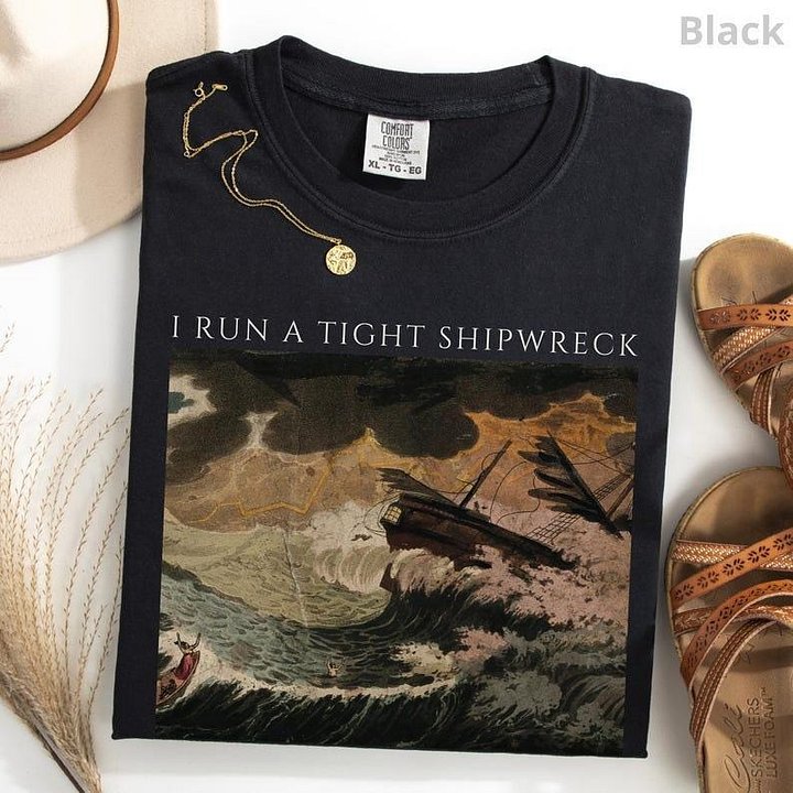 Nautical Art T-Shirt - Vintage Washed Comfort Colors Unisex Tee product image (1)