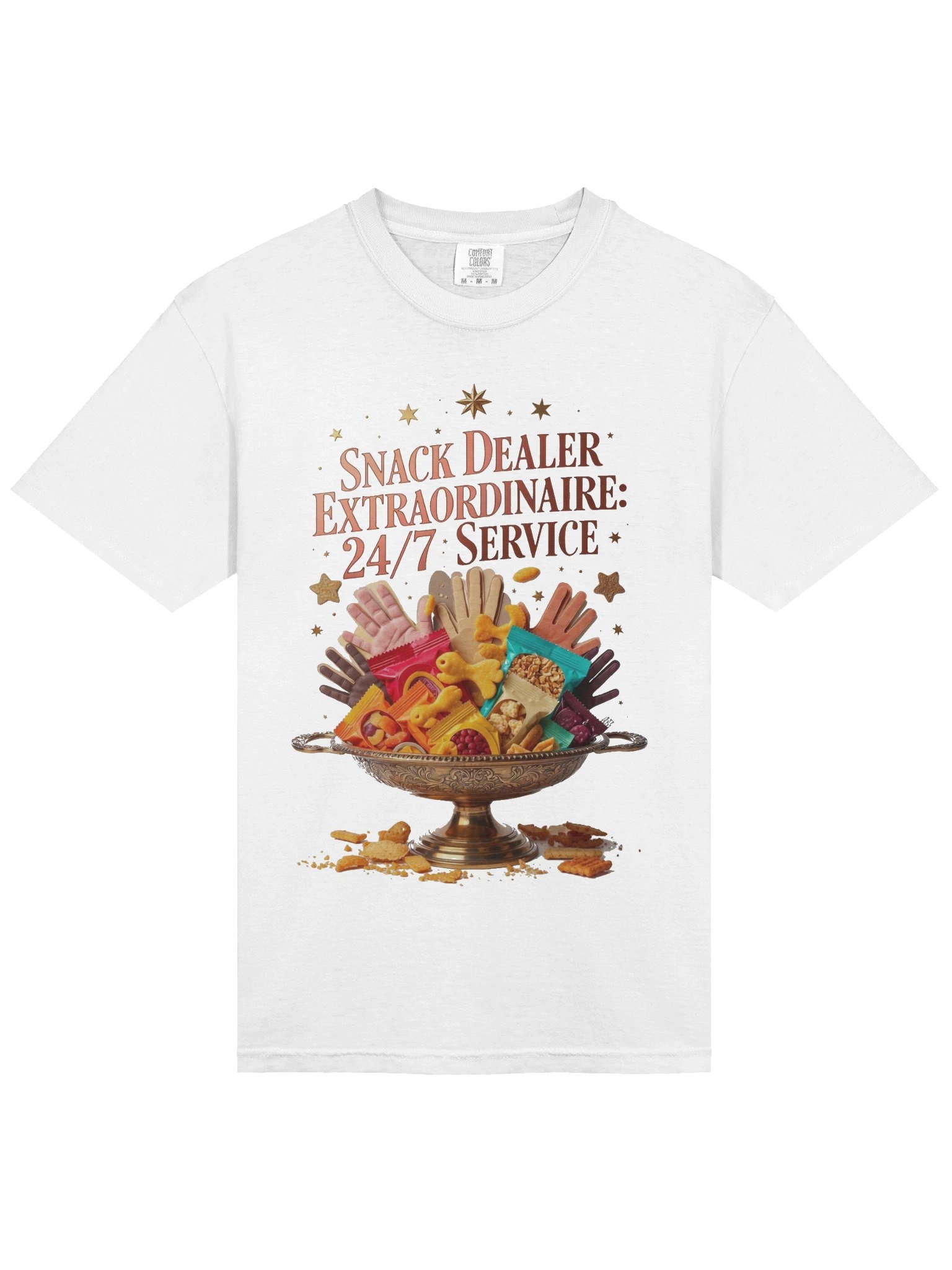 Snack Dealer Extraordinaire Tee | 24/7 Service Funny Mom Humor Shirt product image (3)