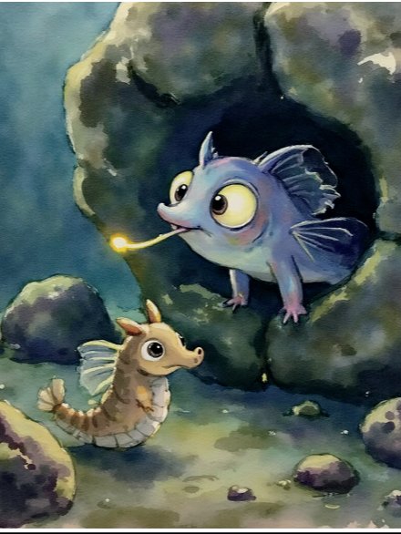 Sparkle's Bright Idea: A Glowing Tale of Courage and Friendship in the Deep Dark Sea product image (5)