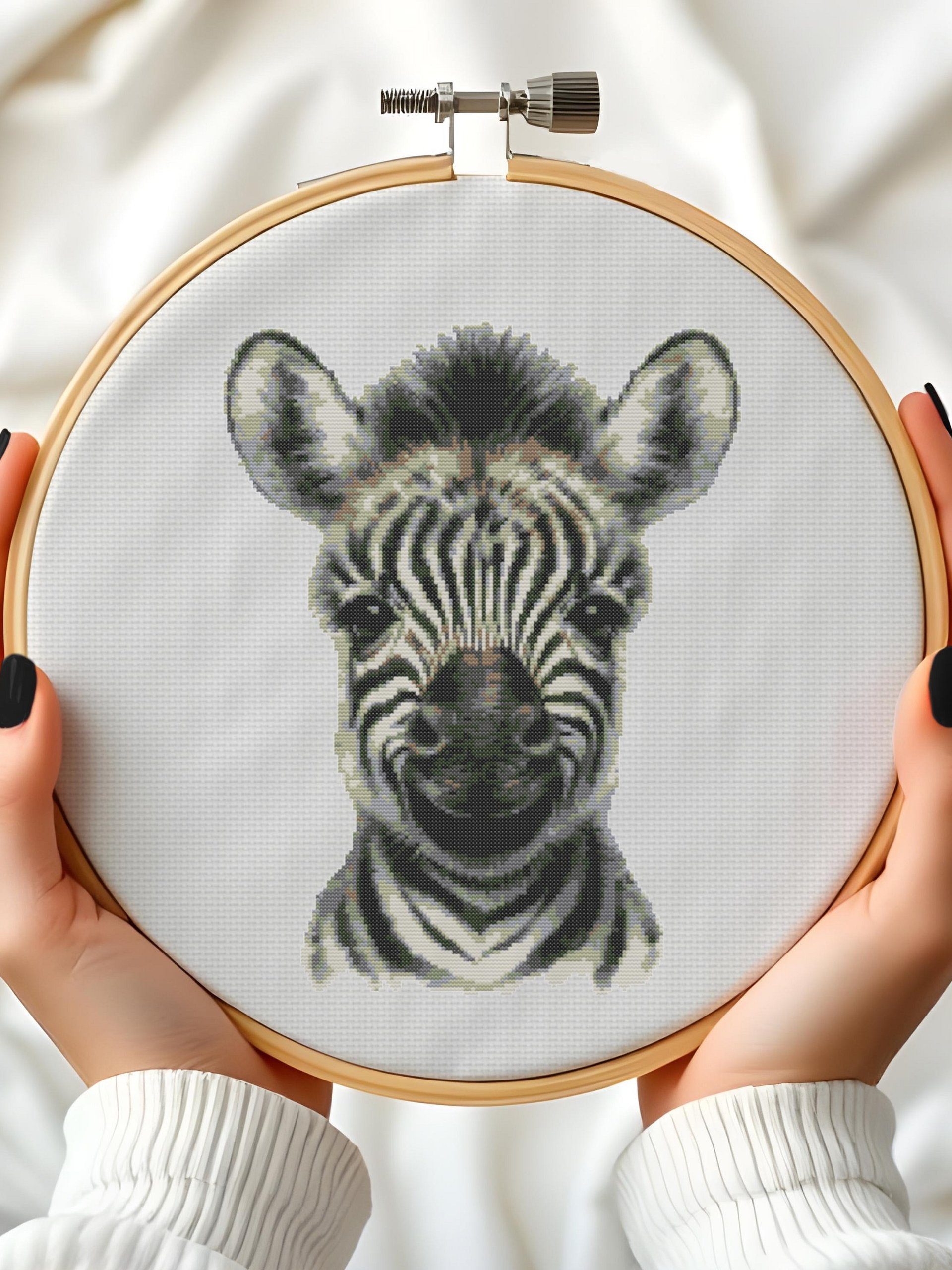 Baby Zebra Cross Stitch Pattern product image (5)