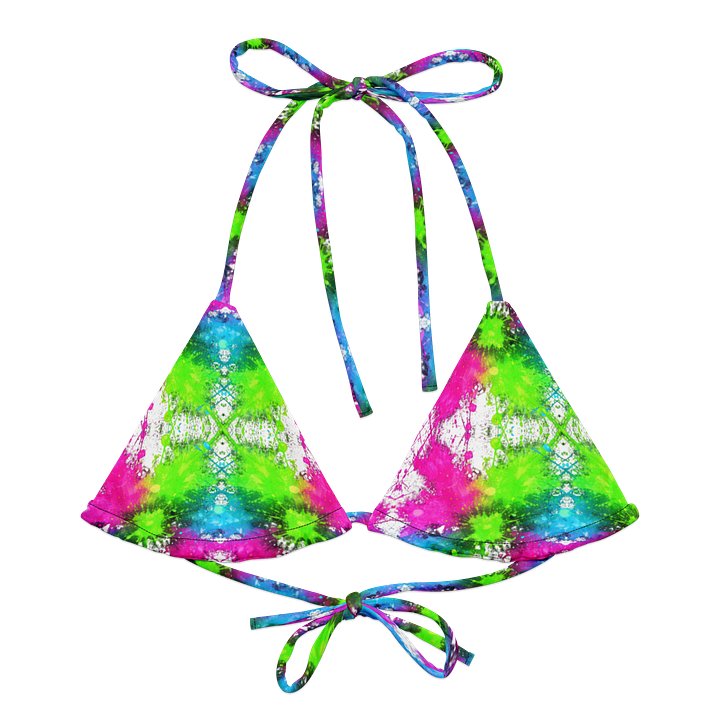 Neon Chaos Bikini Top product image (1)