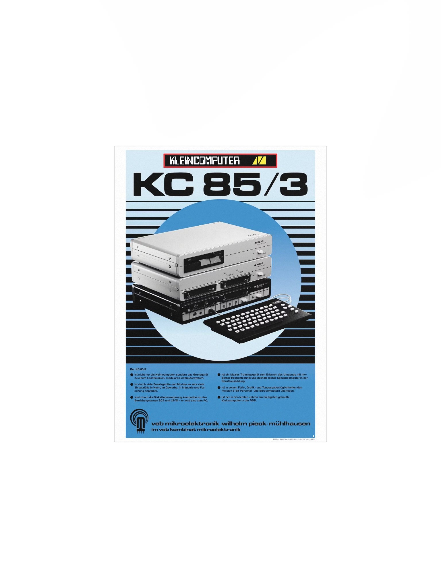 DDR Kleincomputer KC85/3 Poster (pristine design) product image (1)