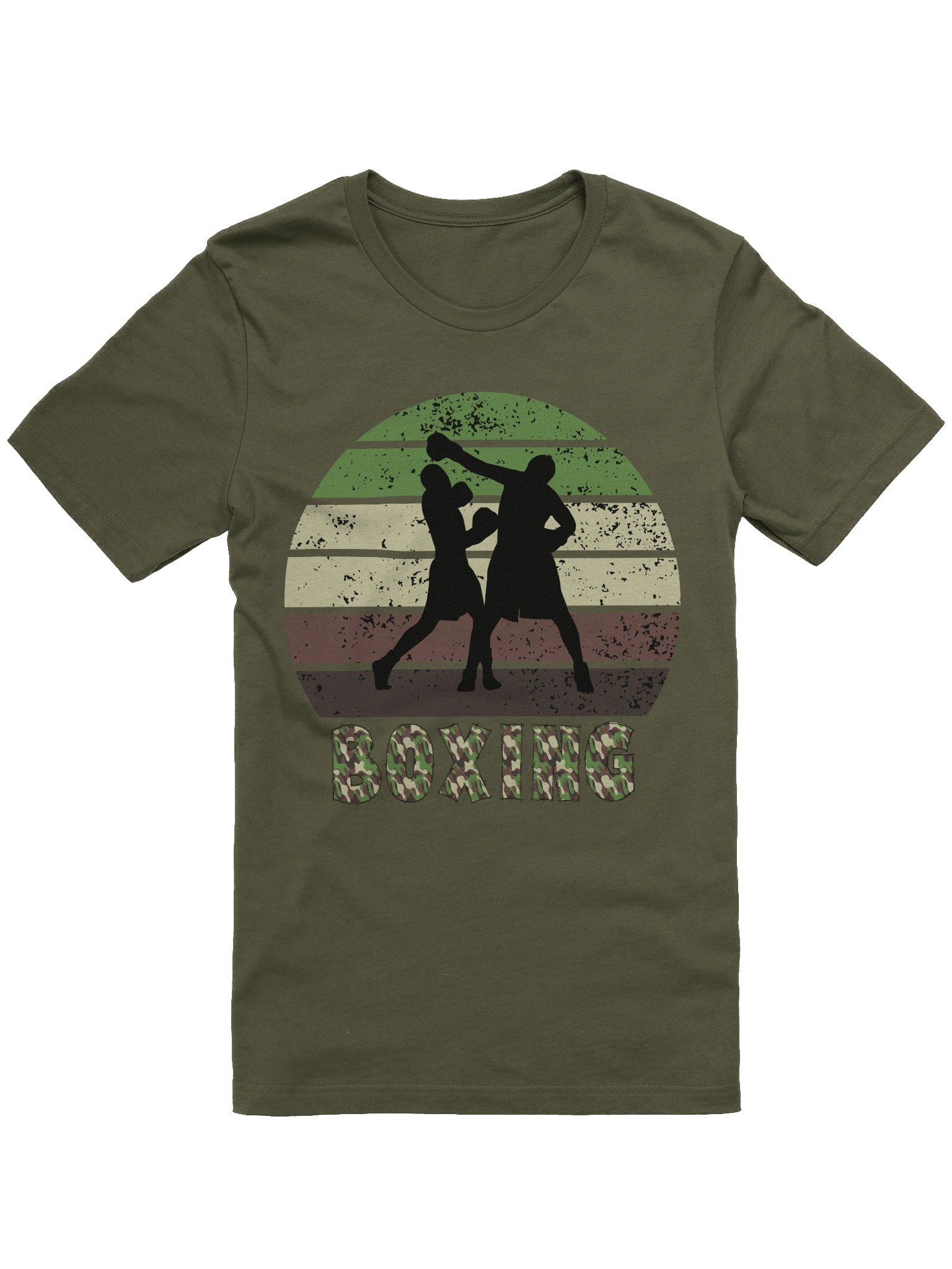 Boxing 'Vintage' Camo Style T-Shirt product image (3)