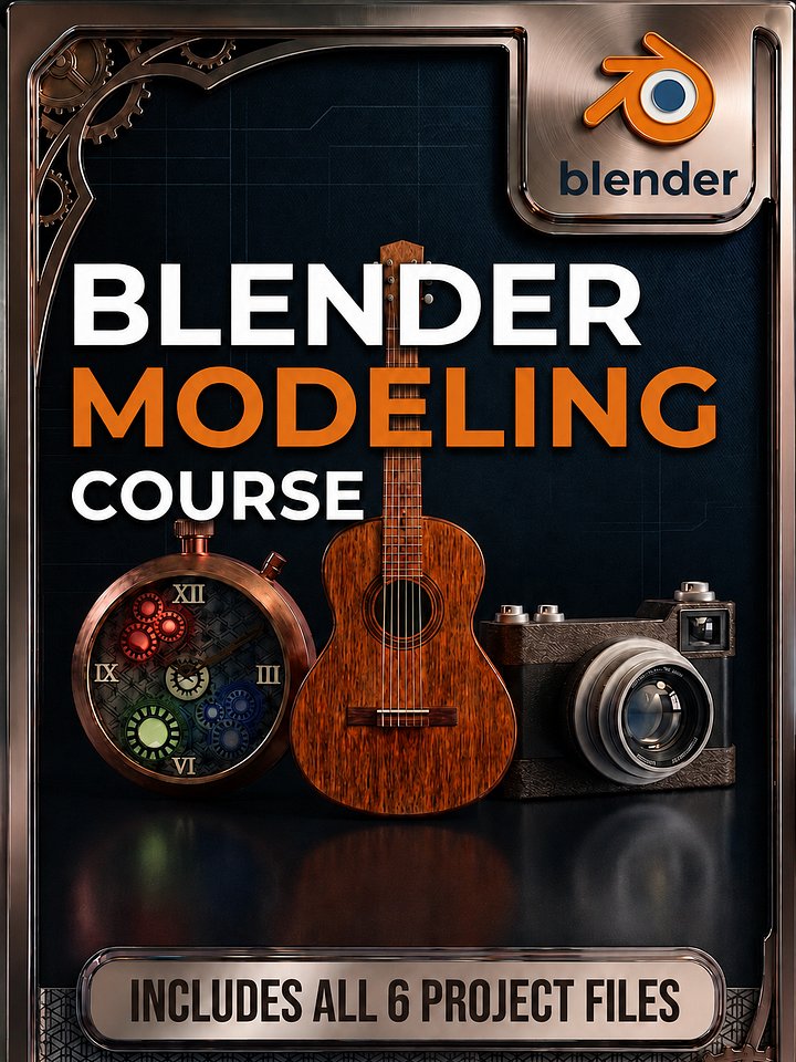 Blender Modeling Course — ALL Project Files product image (1)