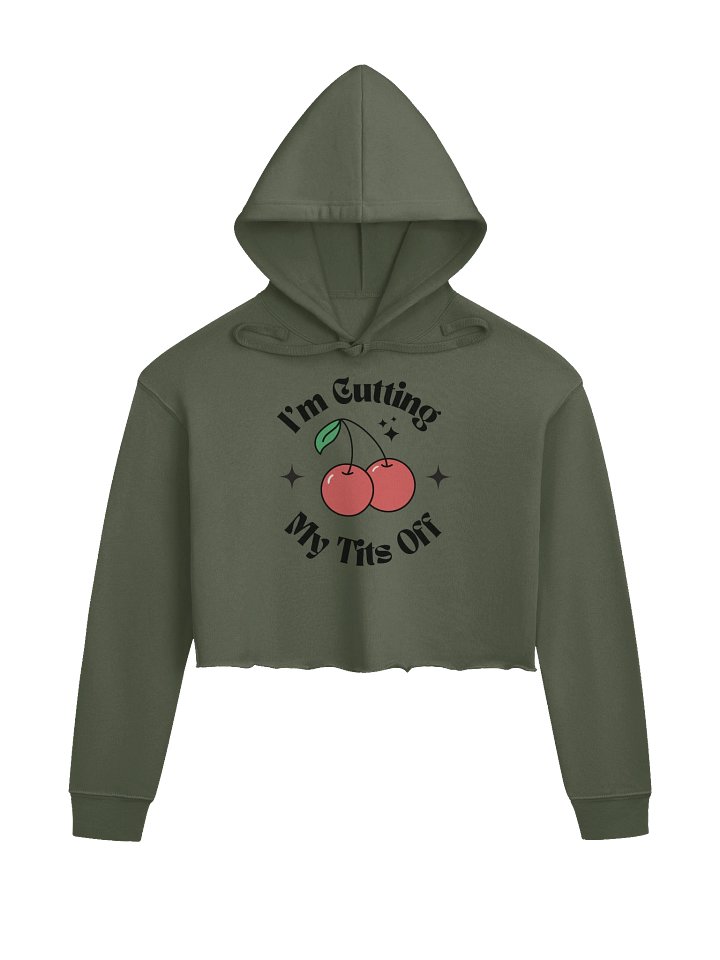 Cutting Them Off Crop Hoodie product image (2)
