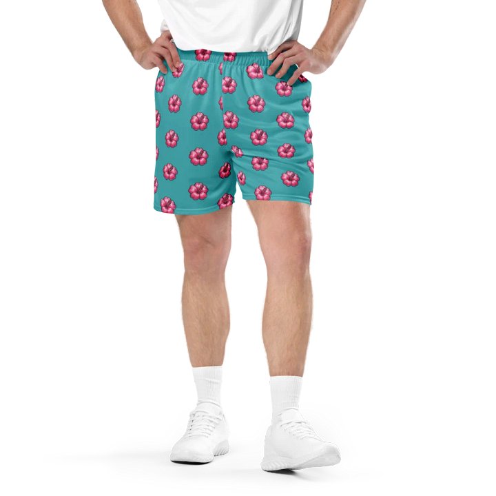 NRG Cherry Blossom Athletic Shorts (Turquoise) product image (1)