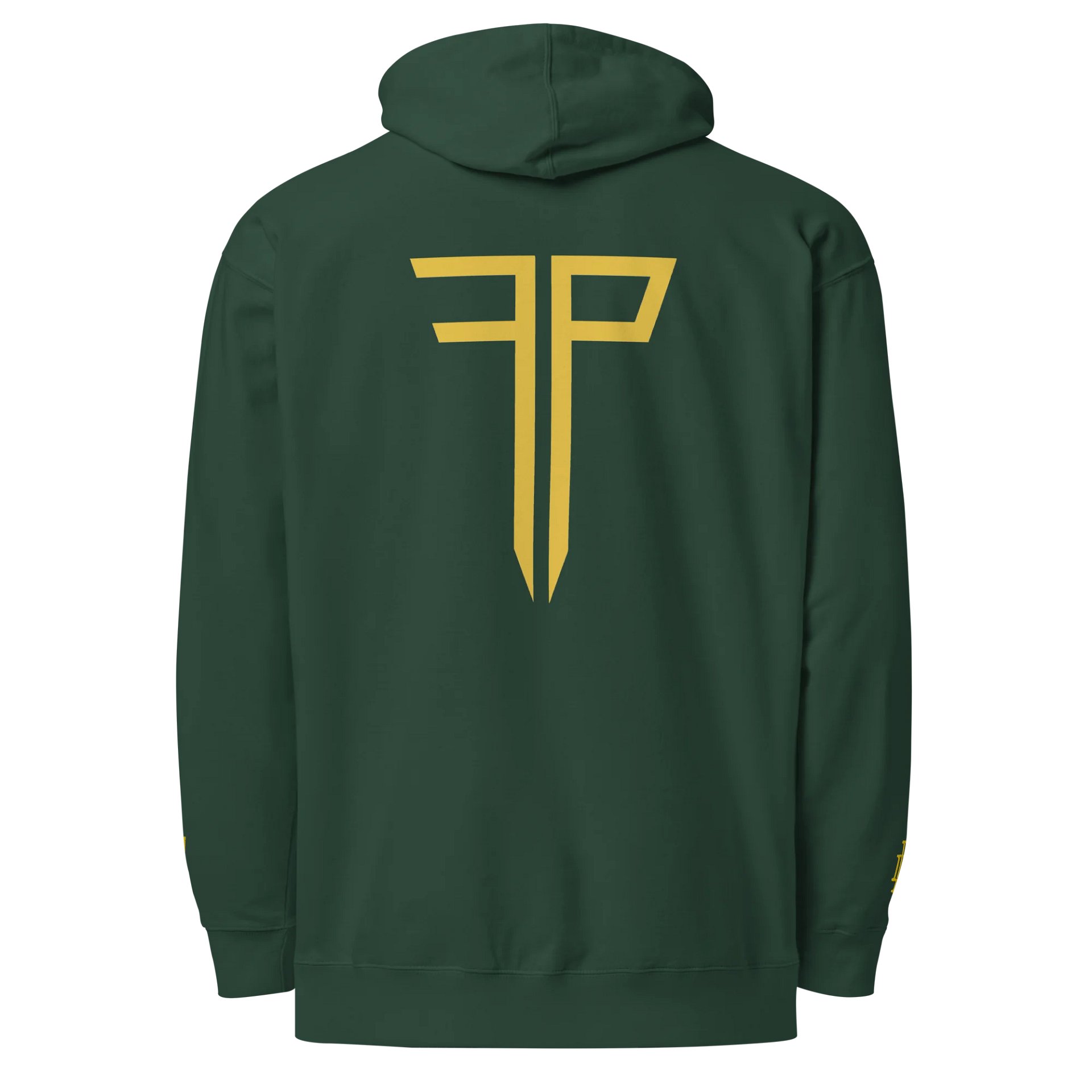 FP x GNS x CUSSDEM Black & Gold Skull Logo Hoodie product image (1)