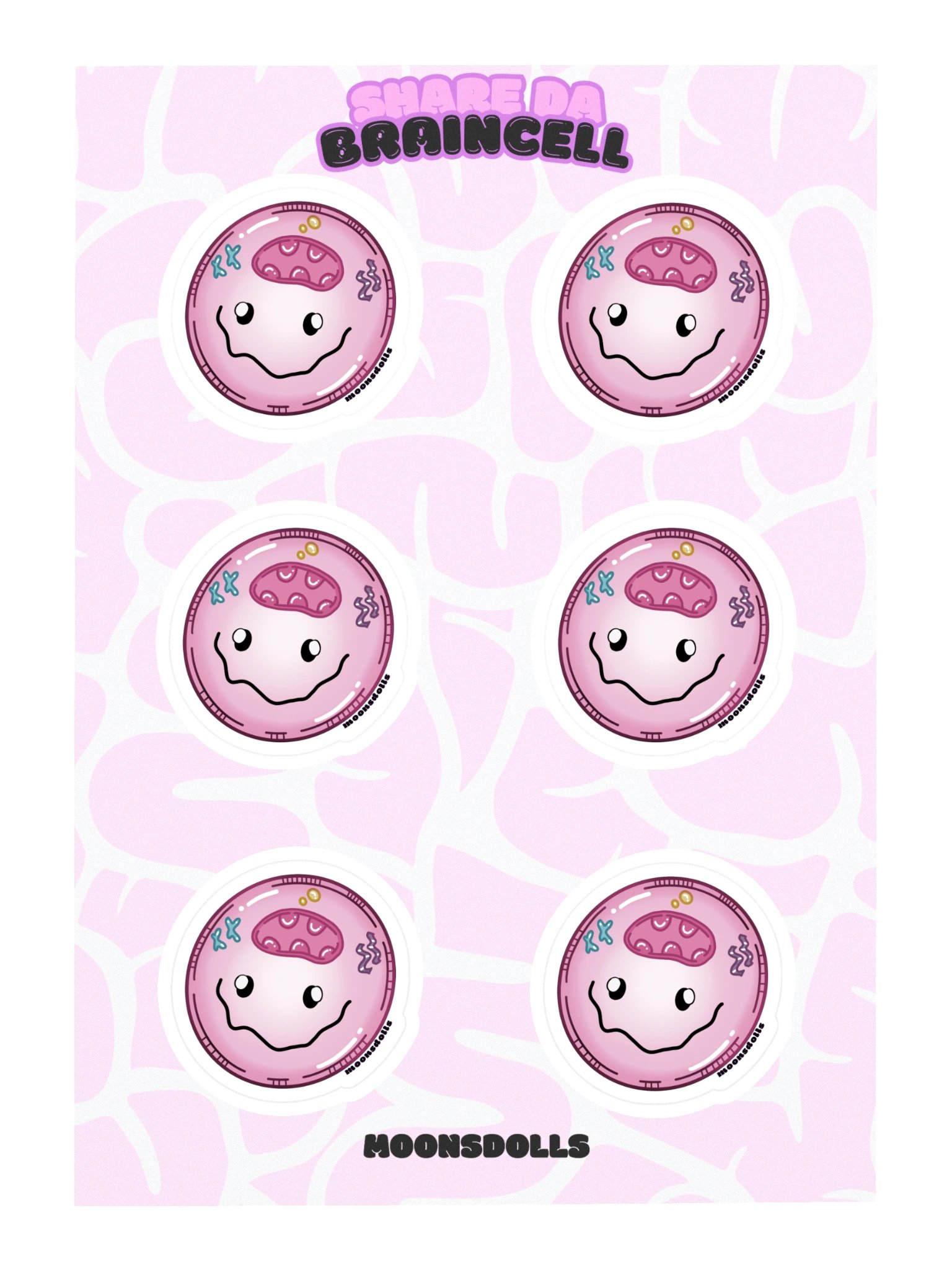 'share da braincell' sticker sheet product image (3)