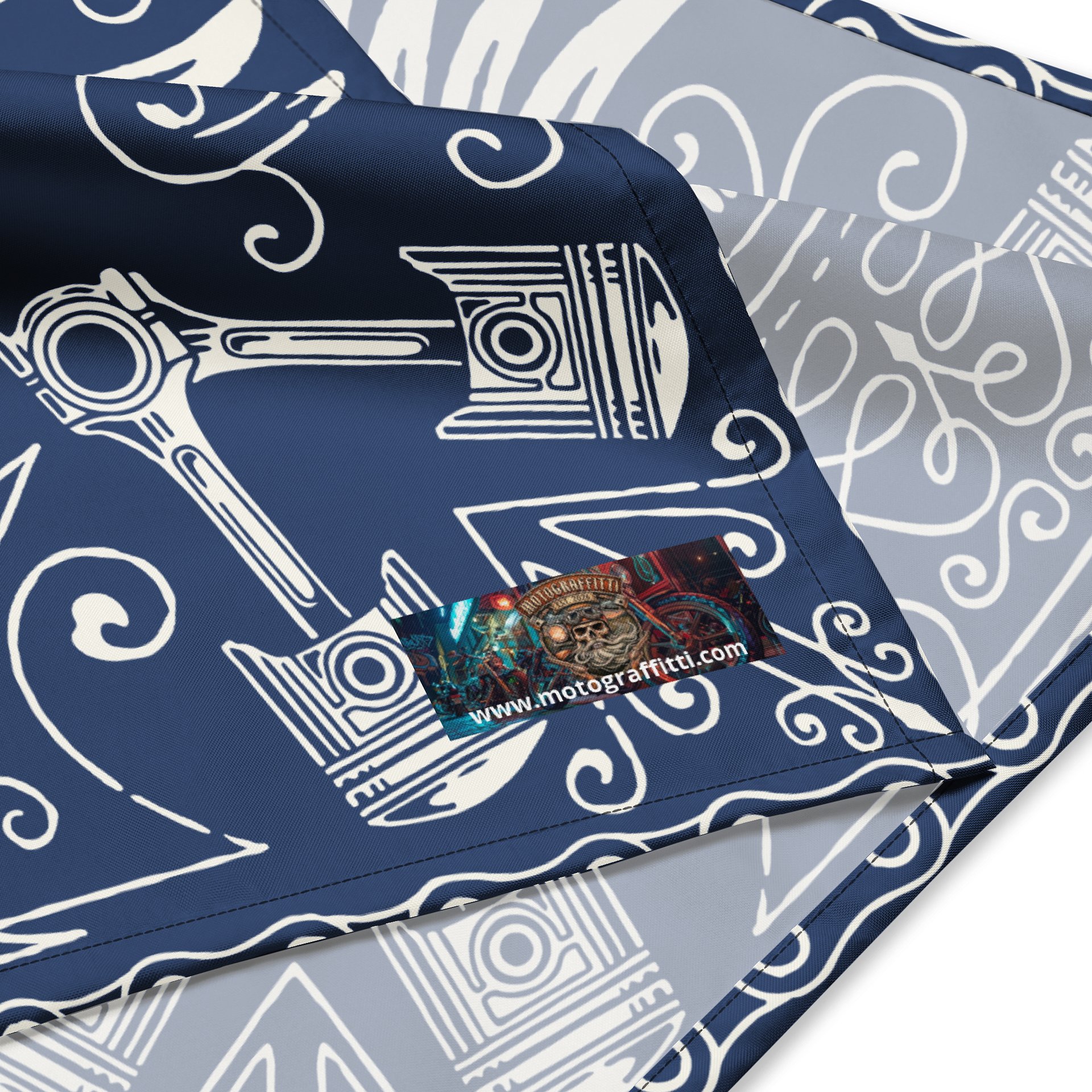 MötoGraffitti Biker Blues Bandana product image (2)