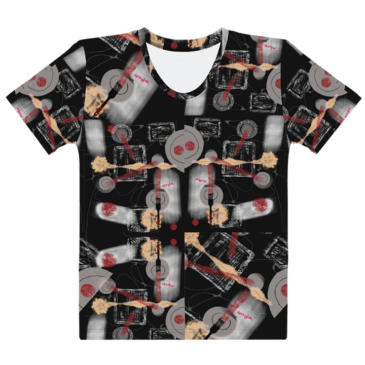 Women's Crew Neck Poly Tee 'Brush Bomb' product image (1)