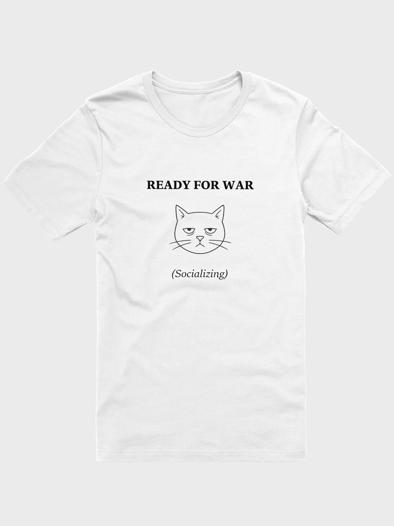 Ready for War (Cat) Supersoft T-shirt product image (1)