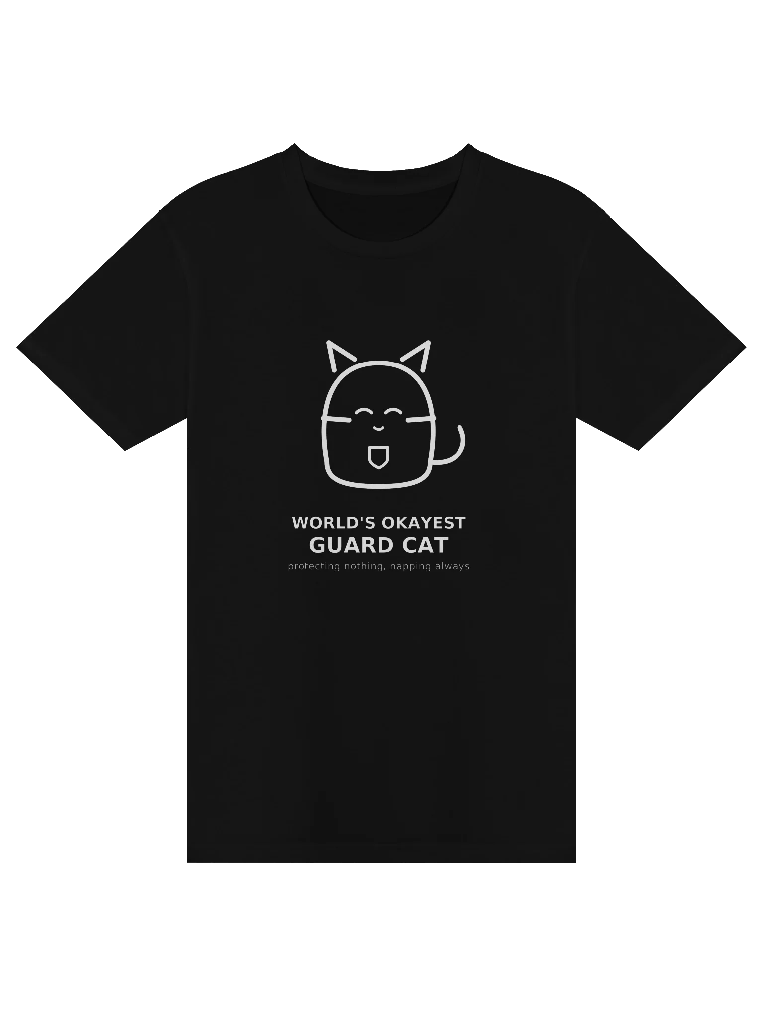 World's Okayest Guard Cat – Funny Cat T-Shirt product image (3)