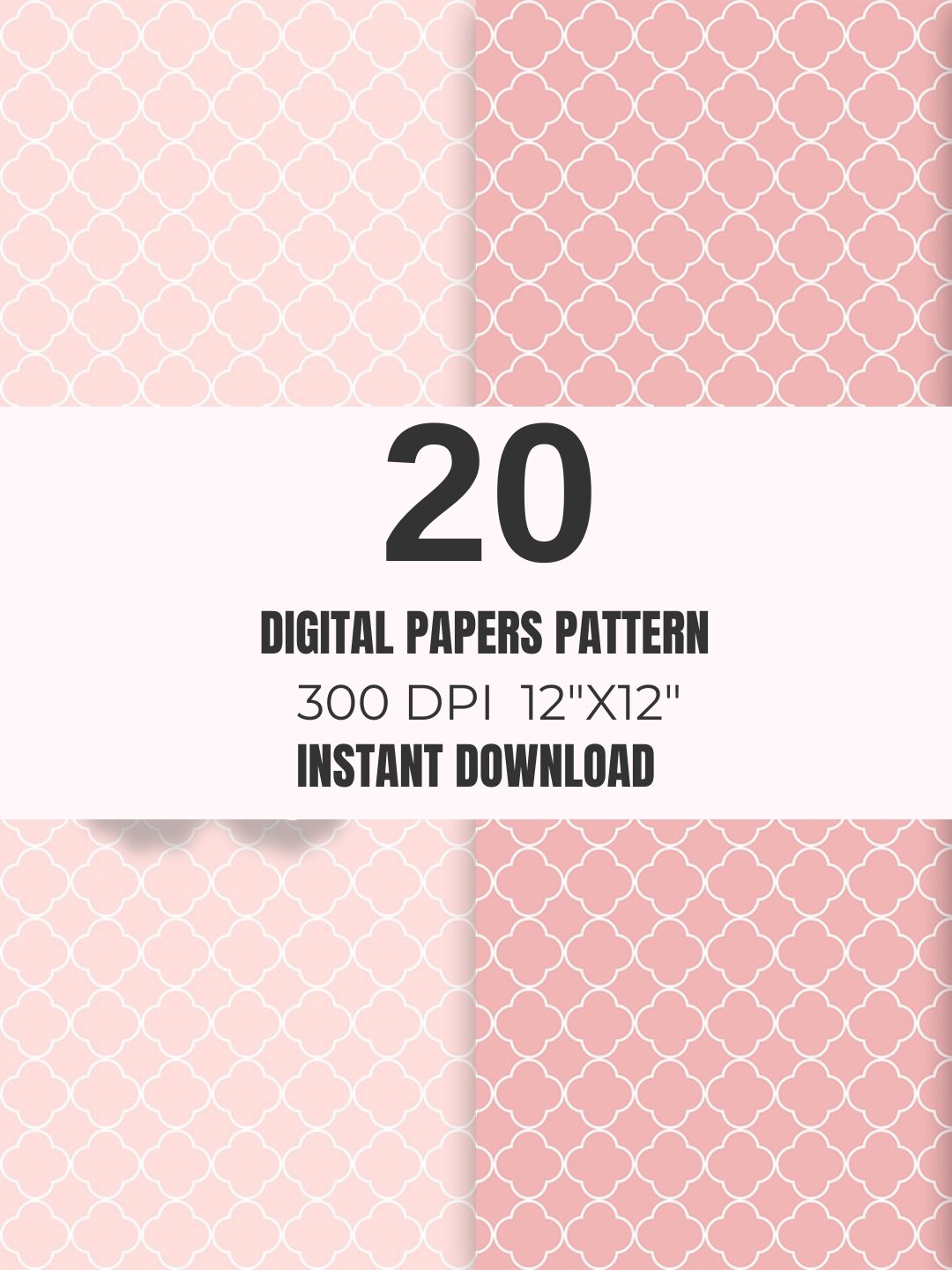 Pastel Pink & Sage Seamless Paper Pack 20 product image (11)