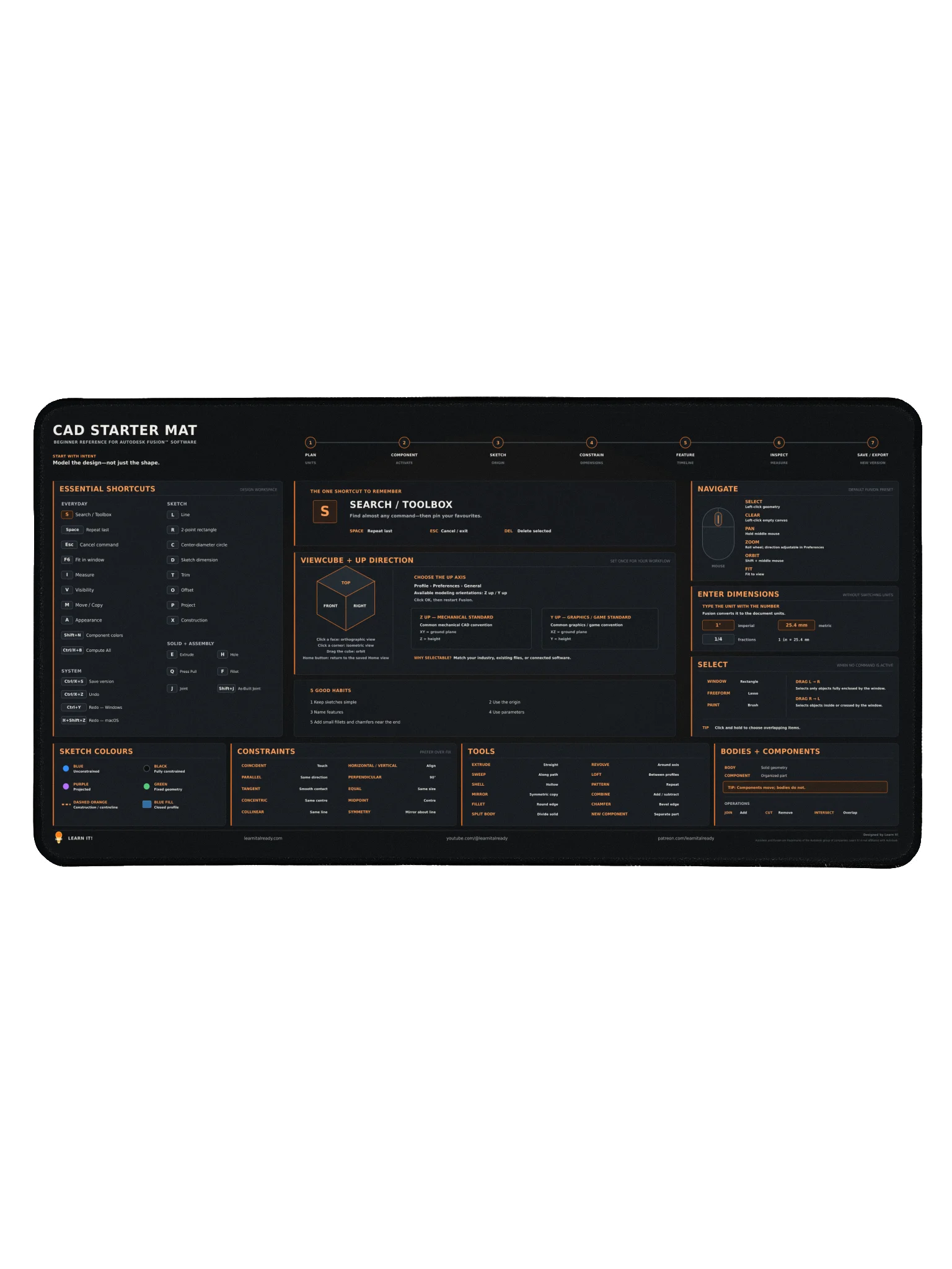 CAD Starter Mat - Night Mode product image (1)