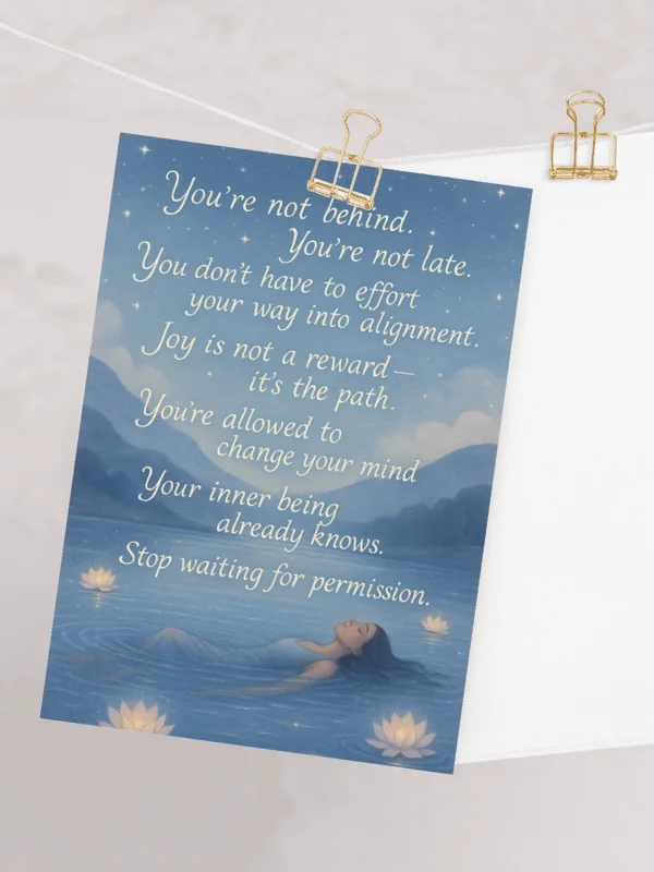 You Are Not Behind - Card product image (2)