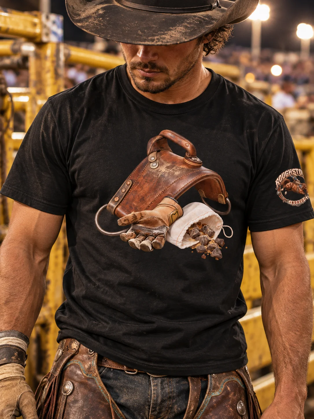 Bareback Bronc Rigging & Rosin T-Shirt | ROUGHSTOCK RODEO™ product image (1)