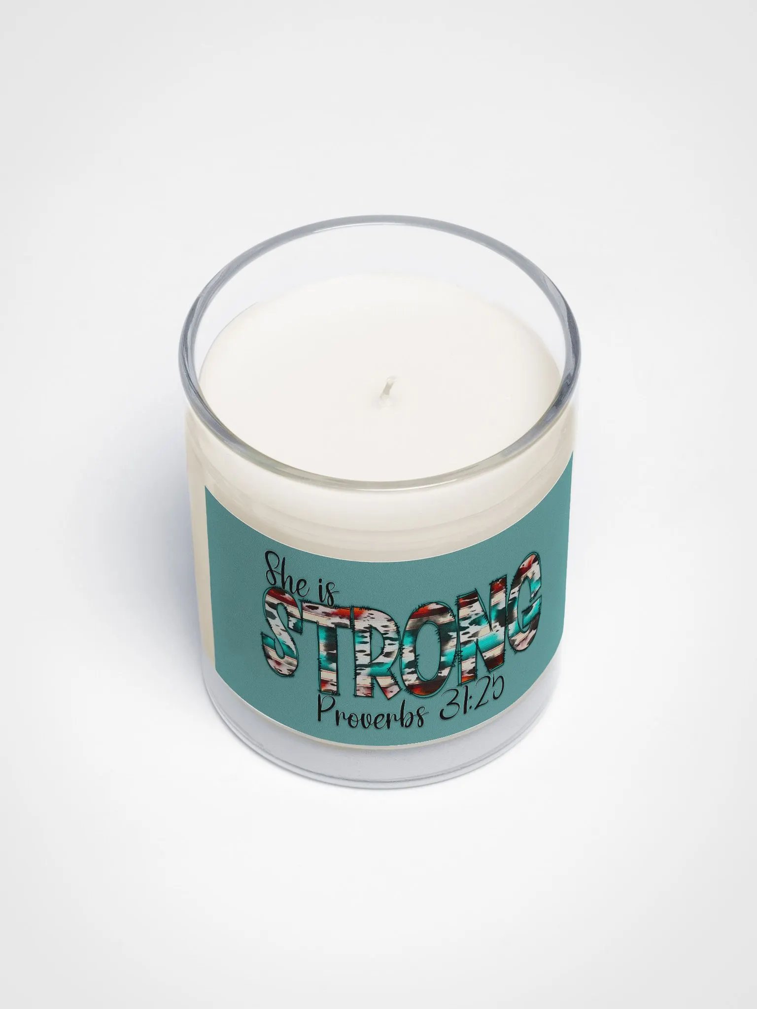 Proverbs 31:25 "She is Strong" Soy Wax Candle product image (4)