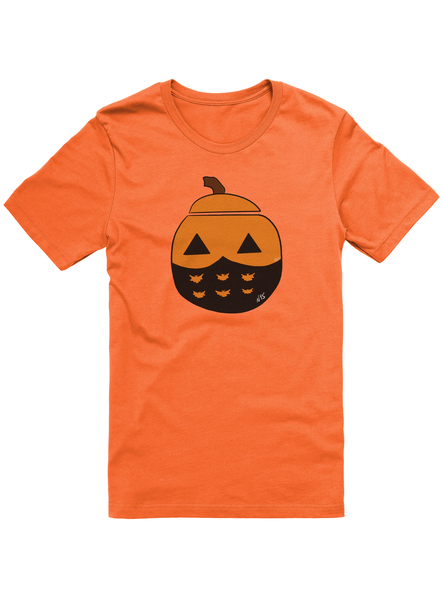 Mask-O-Lantern tee (black mask) product image (1)