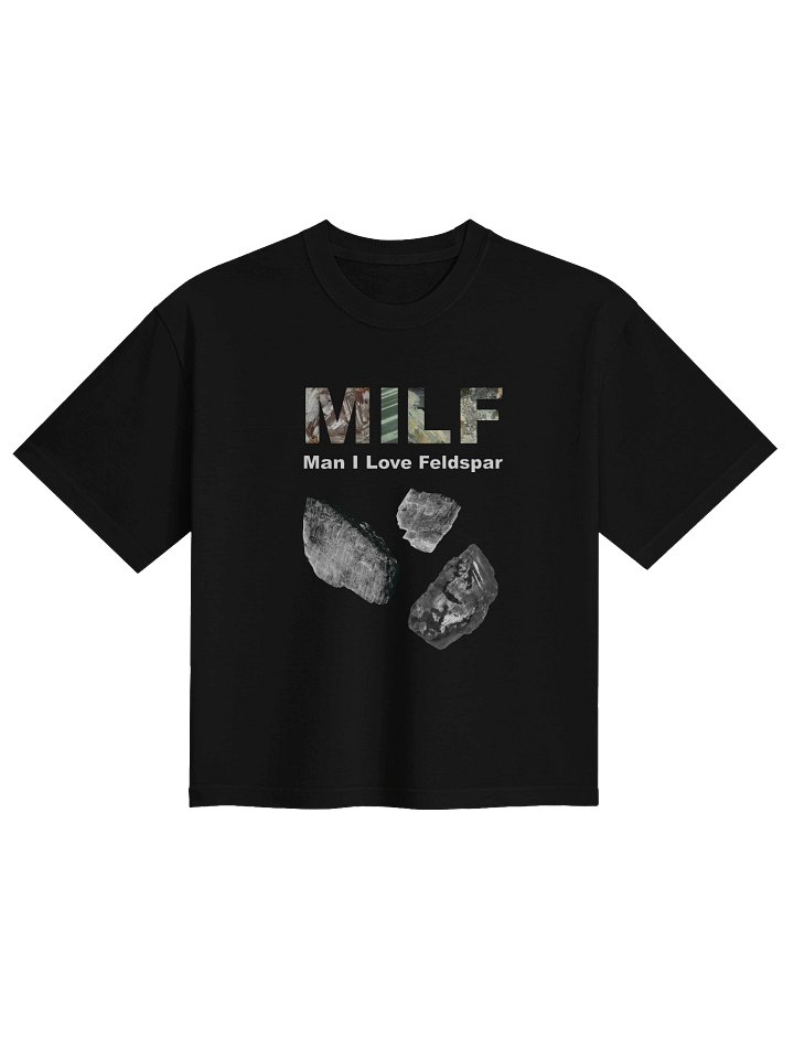 MILF black and white minerals boxy tee product image (1)