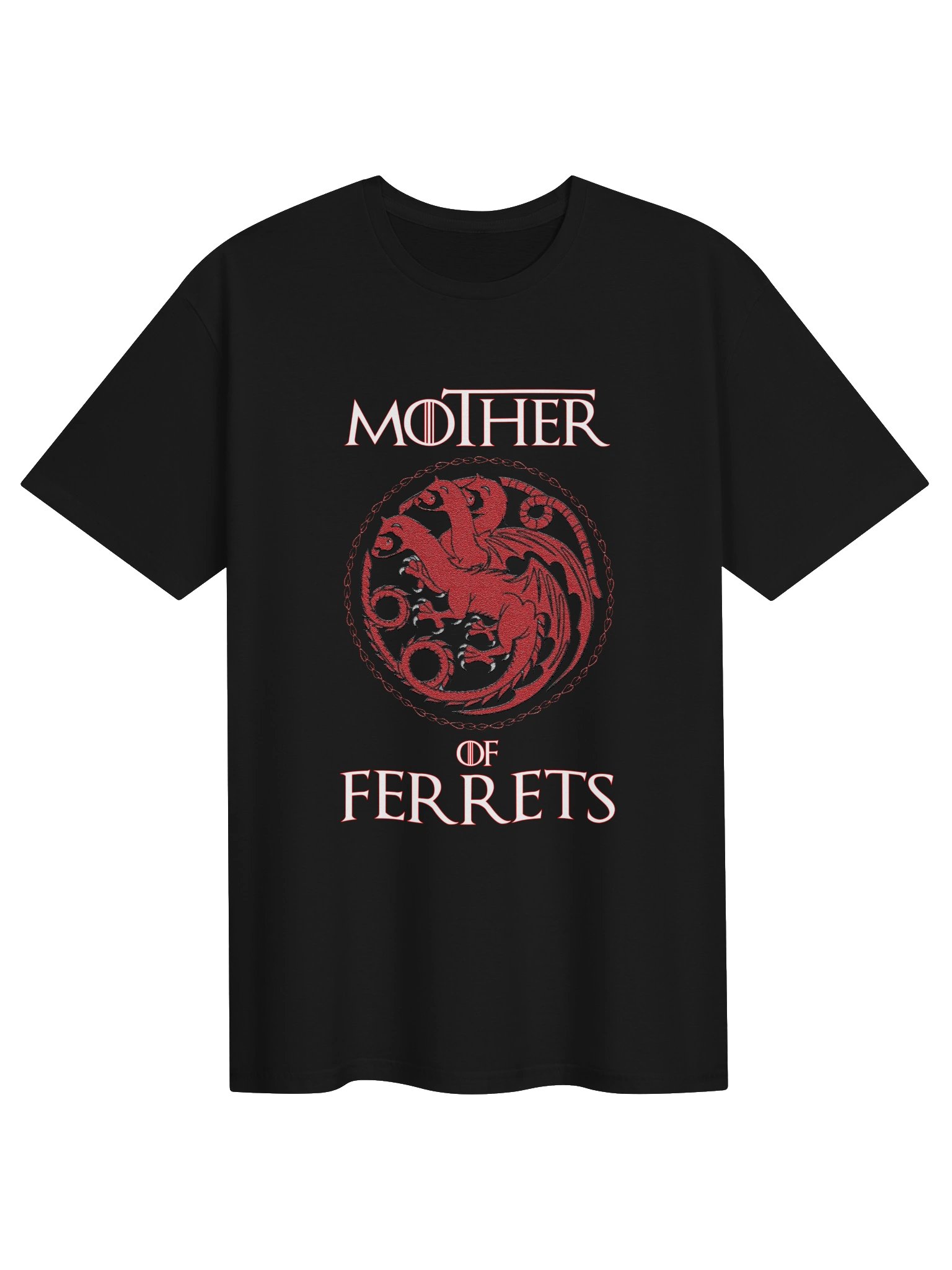 Farm n' Fancy Mother of Ferrets T-Shirt | Funny Ferret Mom Gift for Ferret Lovers product image (1)