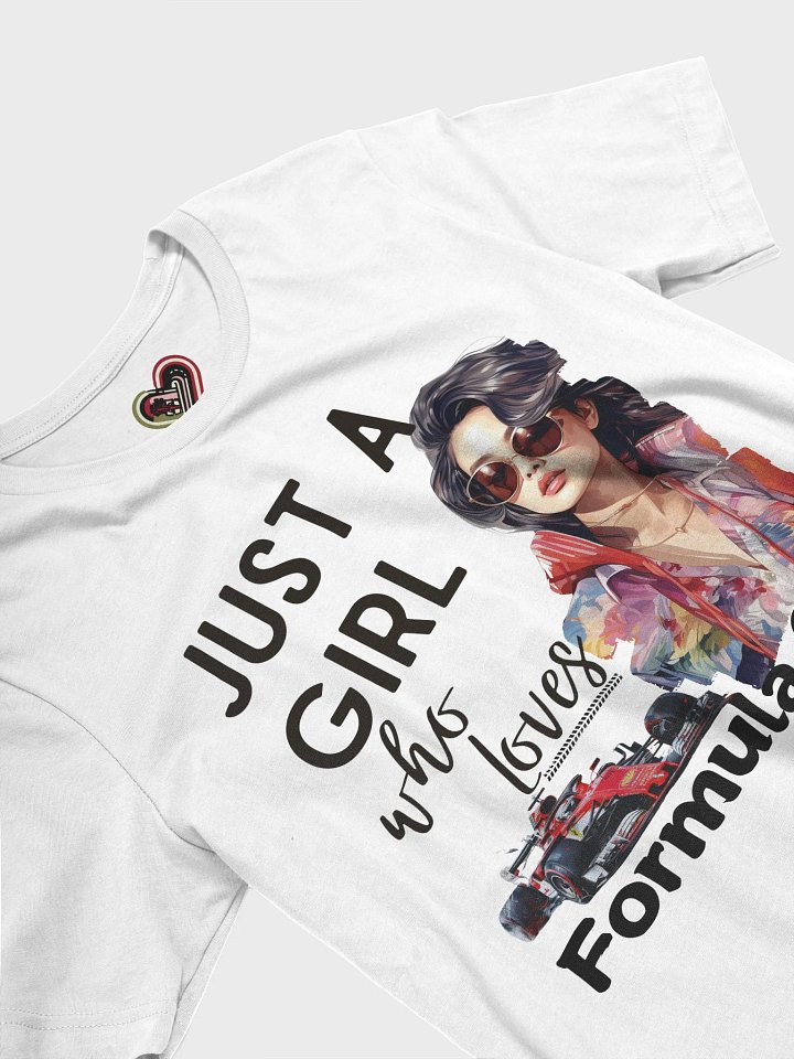 Racing Chic: Just a Girl T-Shirt product image (2)