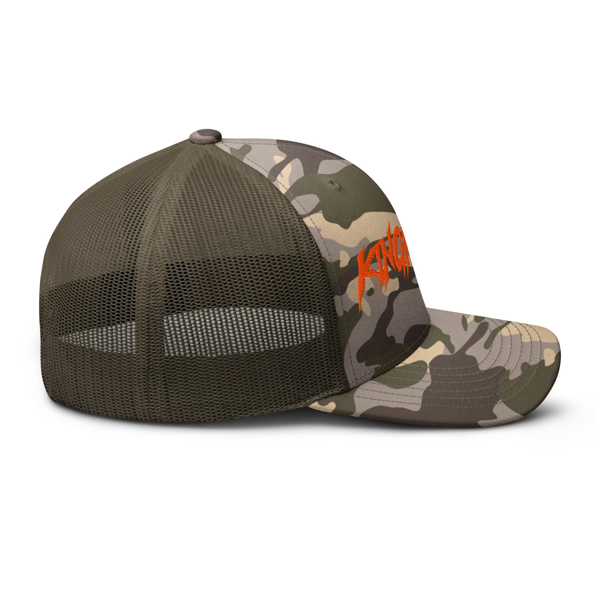 Kingmaker Essentials - Camouflage Trucker Hat (Orange Edit) product image (5)