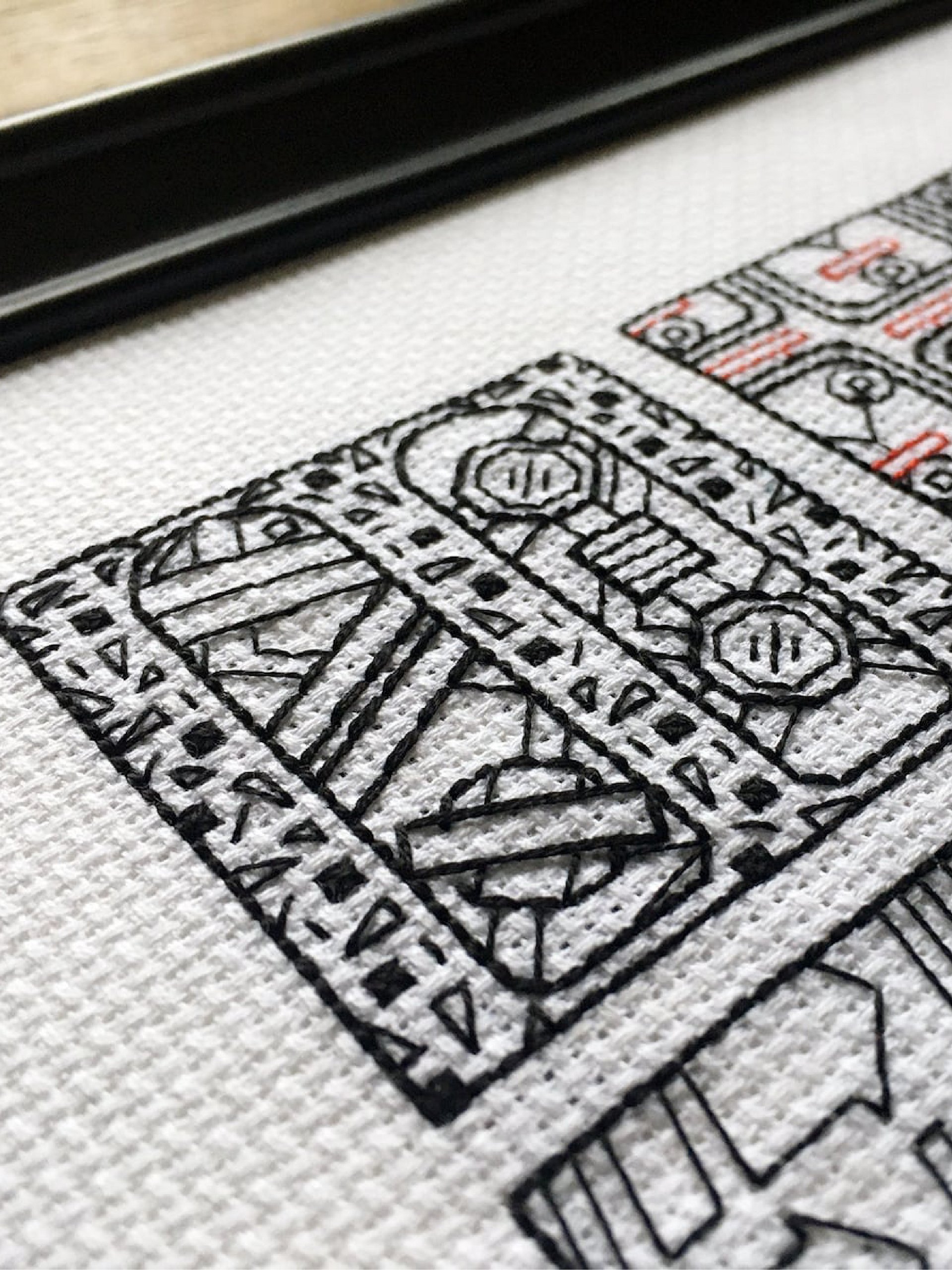Time and Density • Blackwork Cross Stitch Pattern • PDF Digital Download product image (5)