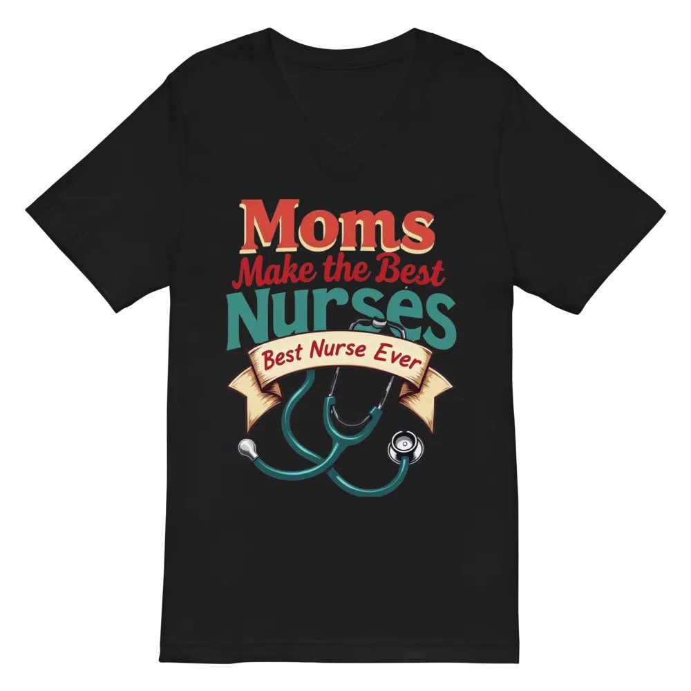 Moms Make the Best Nurses V-Neck Tee product image (3)