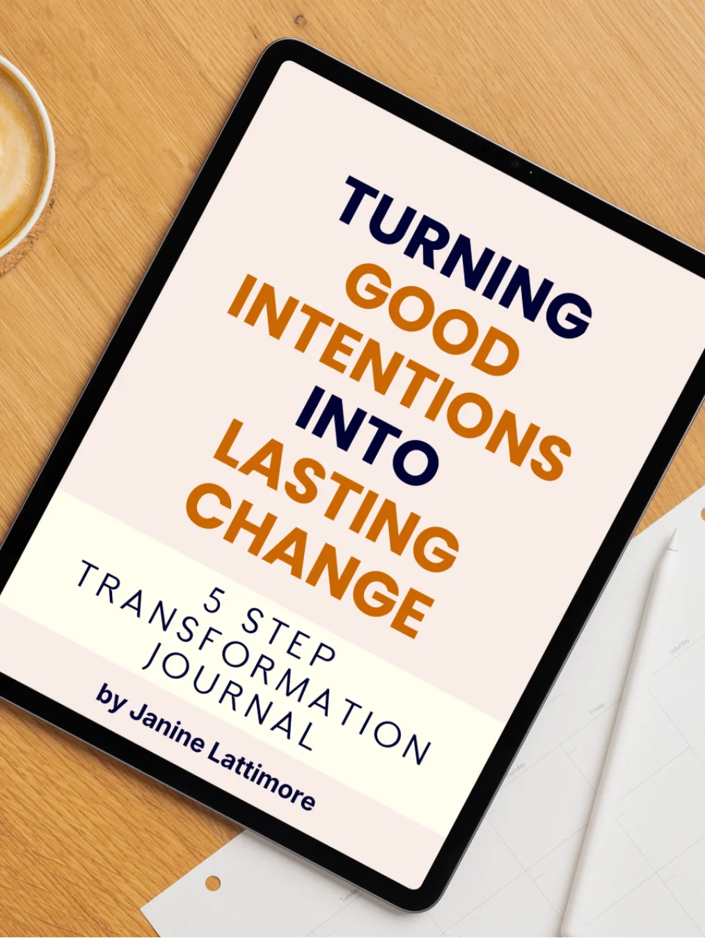 Turning Good Intentions into Lasting Change - Ebook + Journal product image (3)