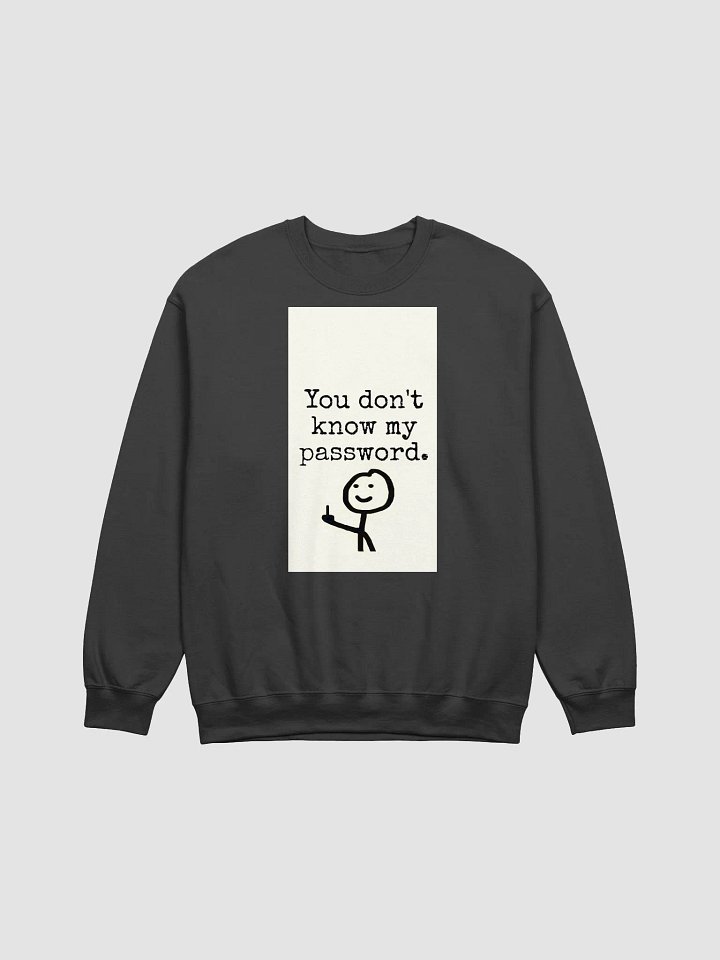Smiling Stick Figure Password Crewneck product image (1)