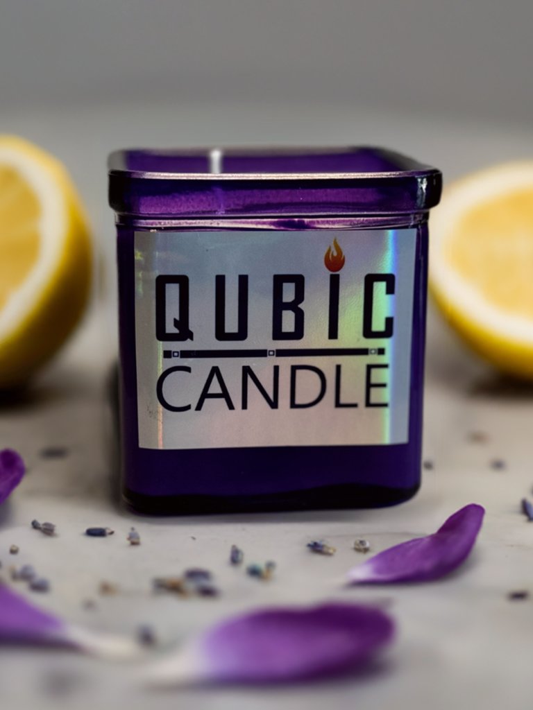 Qubic Candle - Lemonade Lavender scented product image (2)