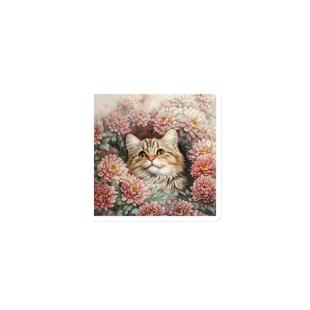 Chrysanthemum Cat Magnets product image (1)