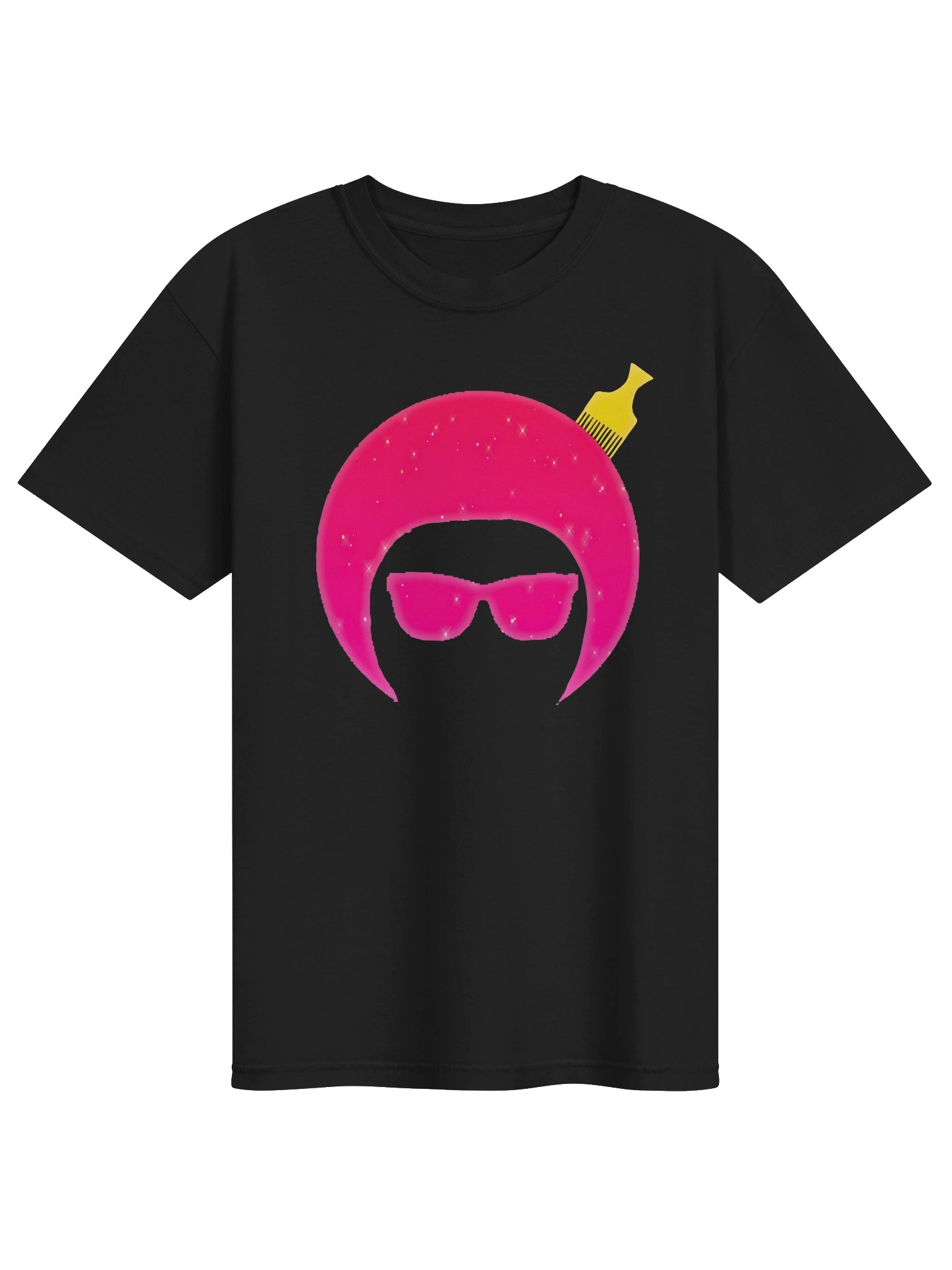Pink Red Sparkle Black | Classic MystFro Graphic Tee product image (1)