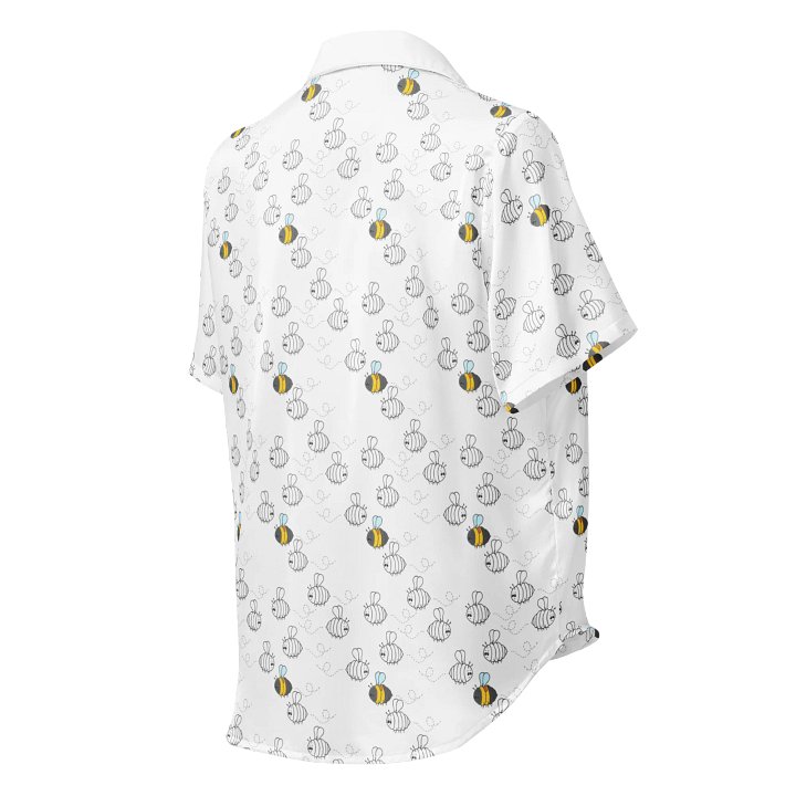 Whimsical Bee Grid Women's Pajama Top product image (2)