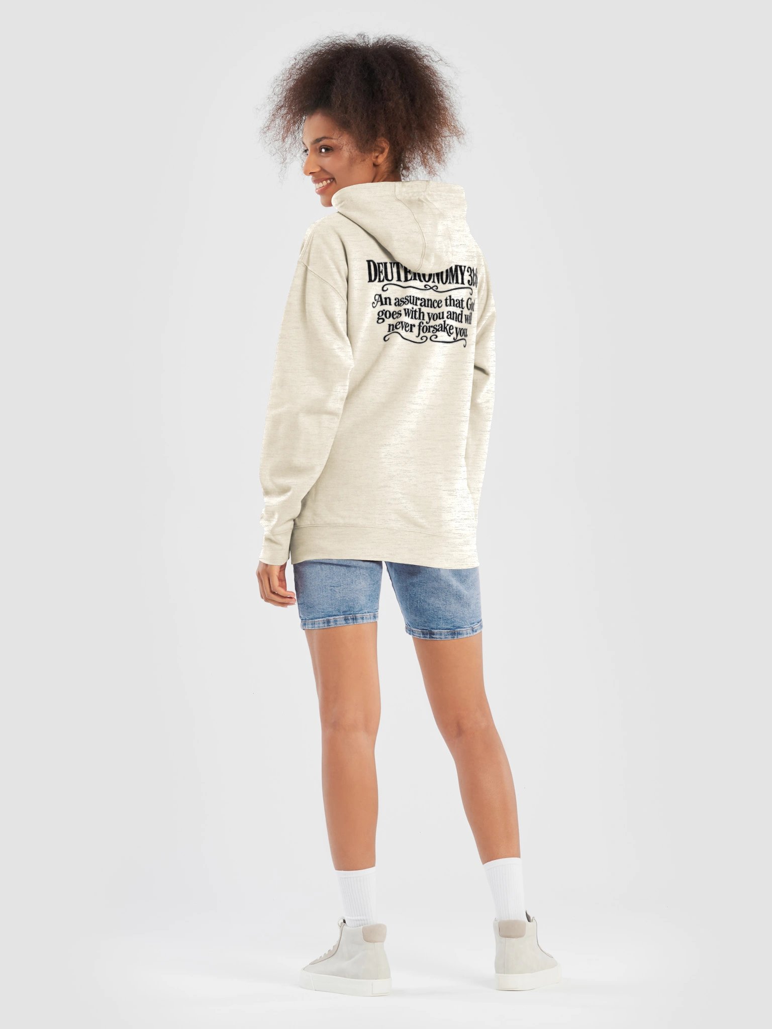 Unisex Deuteronomy 31:6 Faith Hoodie product image (2)