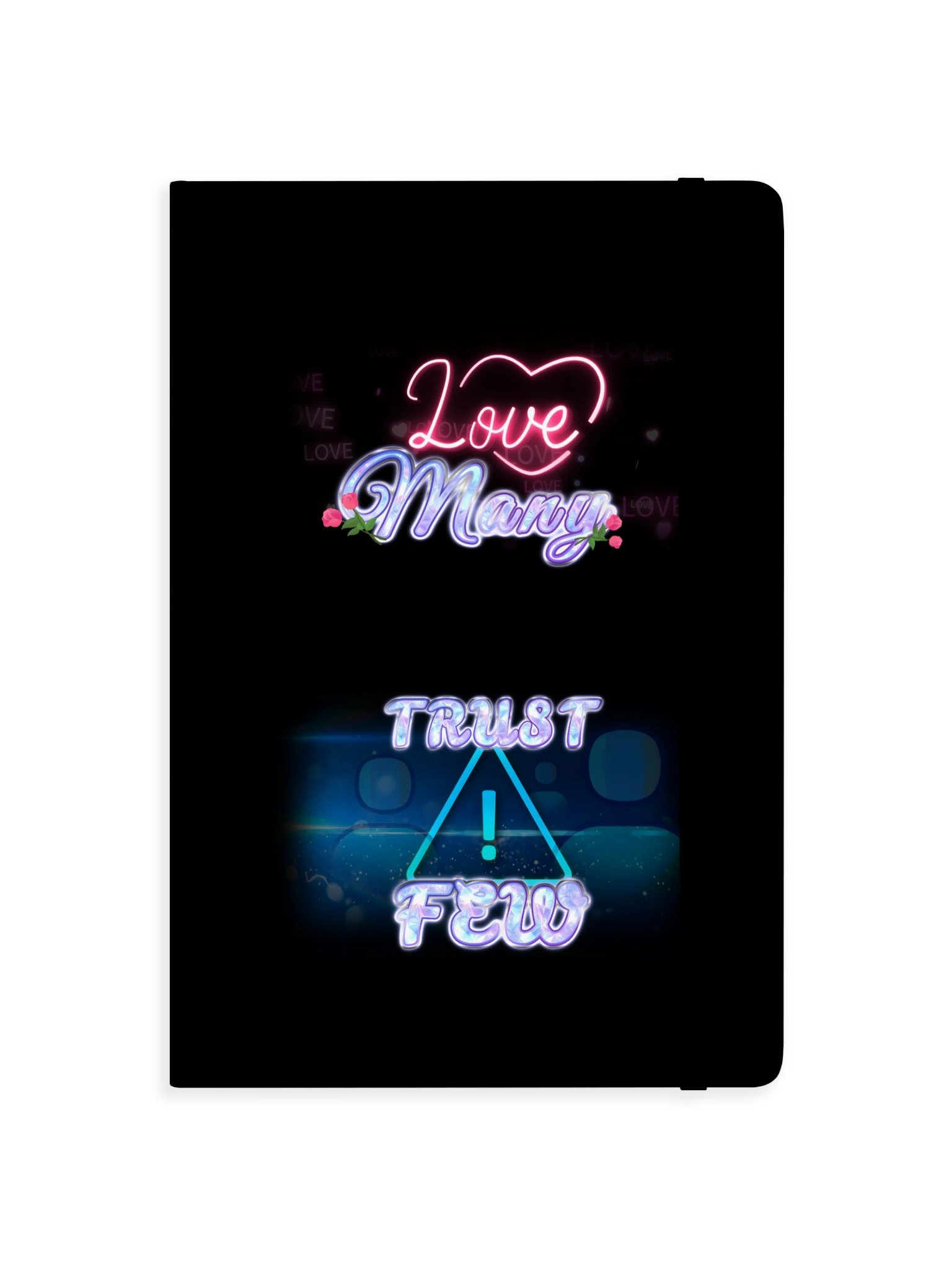 Love Many Trust Few Neon Journal product image (3)