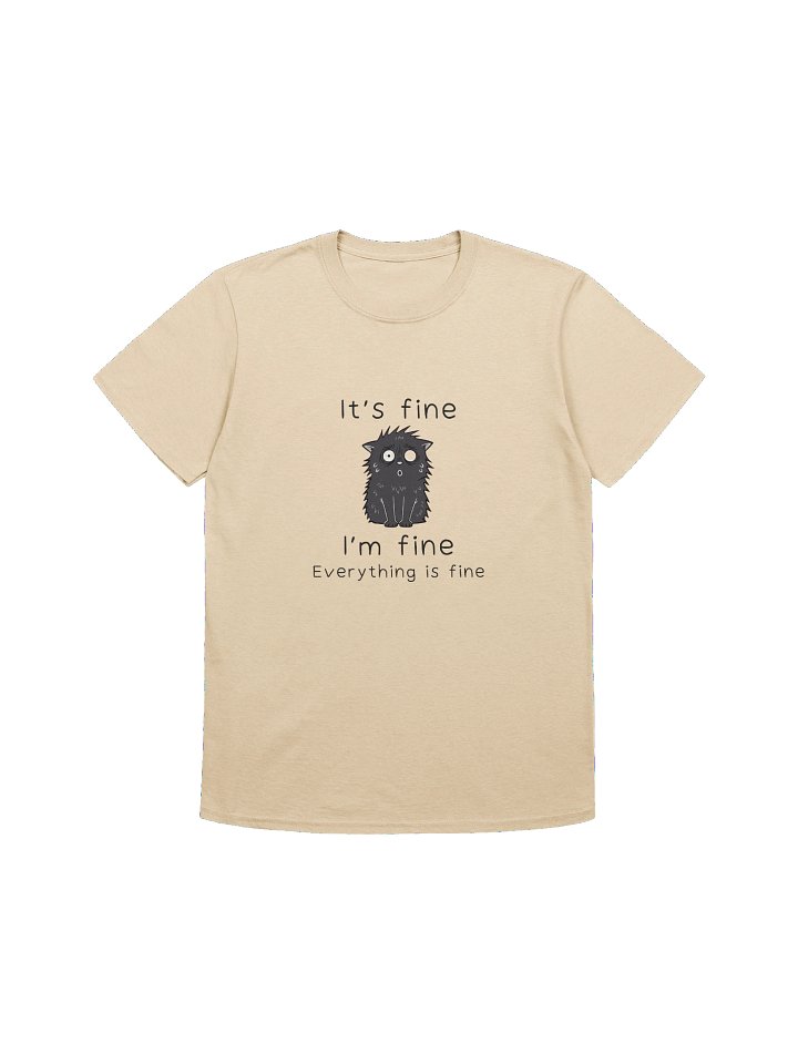 Anxious Cat 'It's Fine' T-Shirt product image (15)