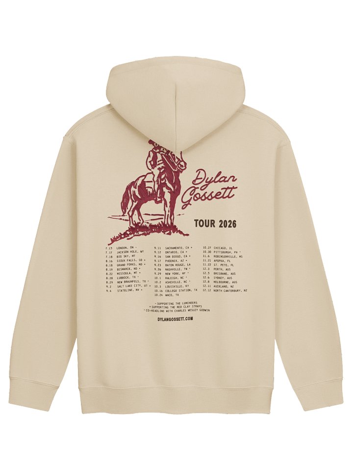Dylan Gossett Tour 2026 Merch Hoodie product image (2)