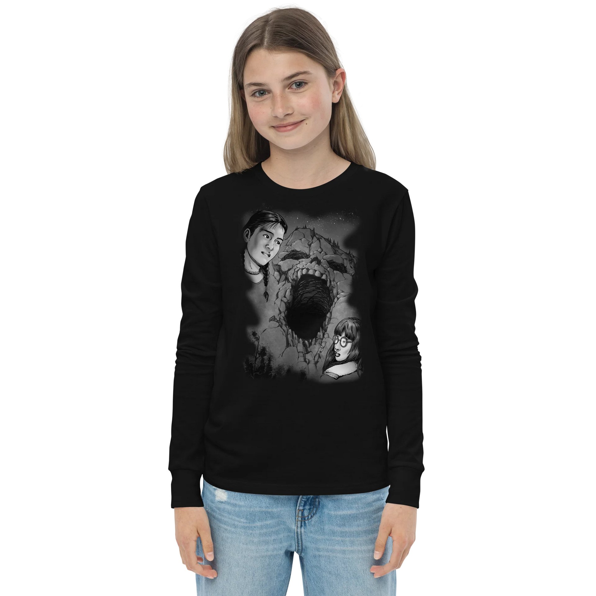 Cave in the Rock - Wendy & Eddie Little - BearBella+Canvas Youth Long Sleeve T-Shirt product image (1)